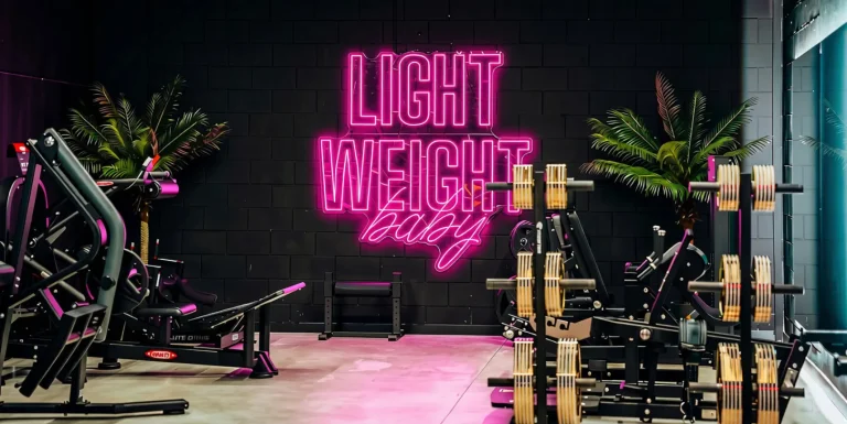 Zona de fuerza con neón Light Weight Baby