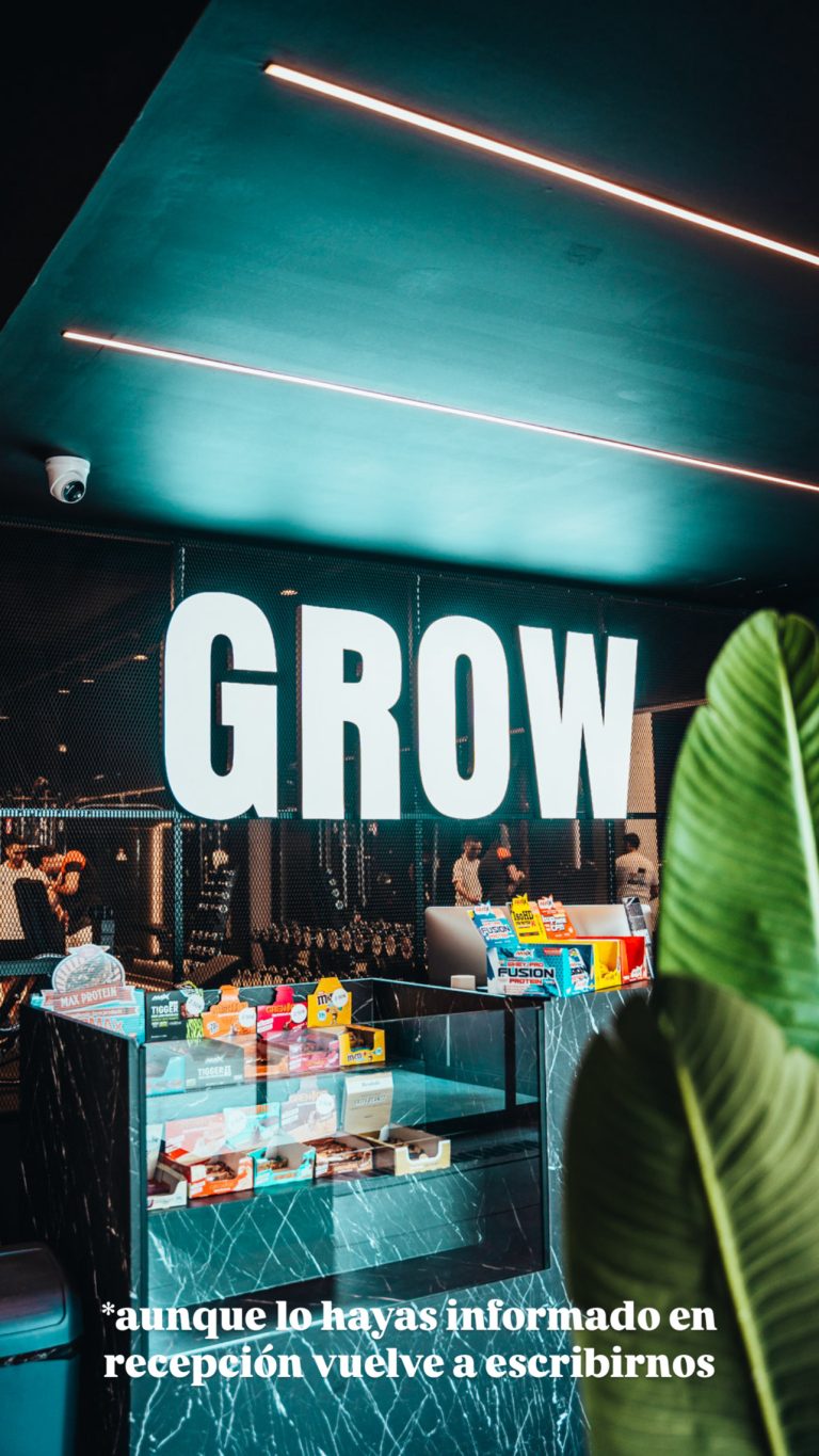 Recepción de GrowGym con suplementación
